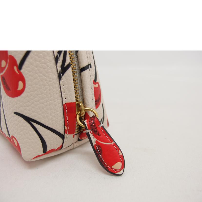 COACH コーチ/ジュリエンヌ/ポーチ/チェリー柄/CA805//B22**/Aランク/04