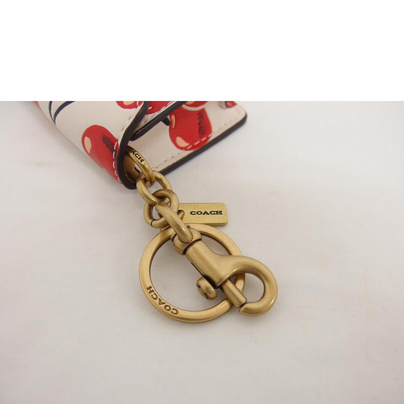 COACH コーチ/ミニタビー バッグチャーム/チェリー柄/CA334//B22**/Aランク/04