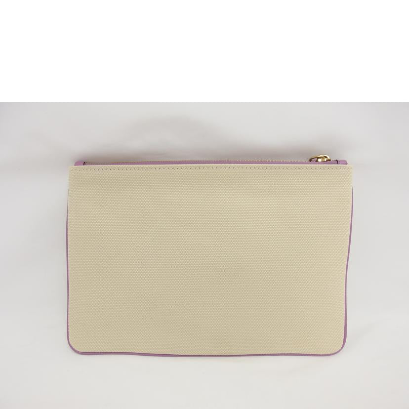 COACH コーチ/キャンバスクラッチバッグ/アイボリー×パープル/CD699G//E22**/ABランク/04