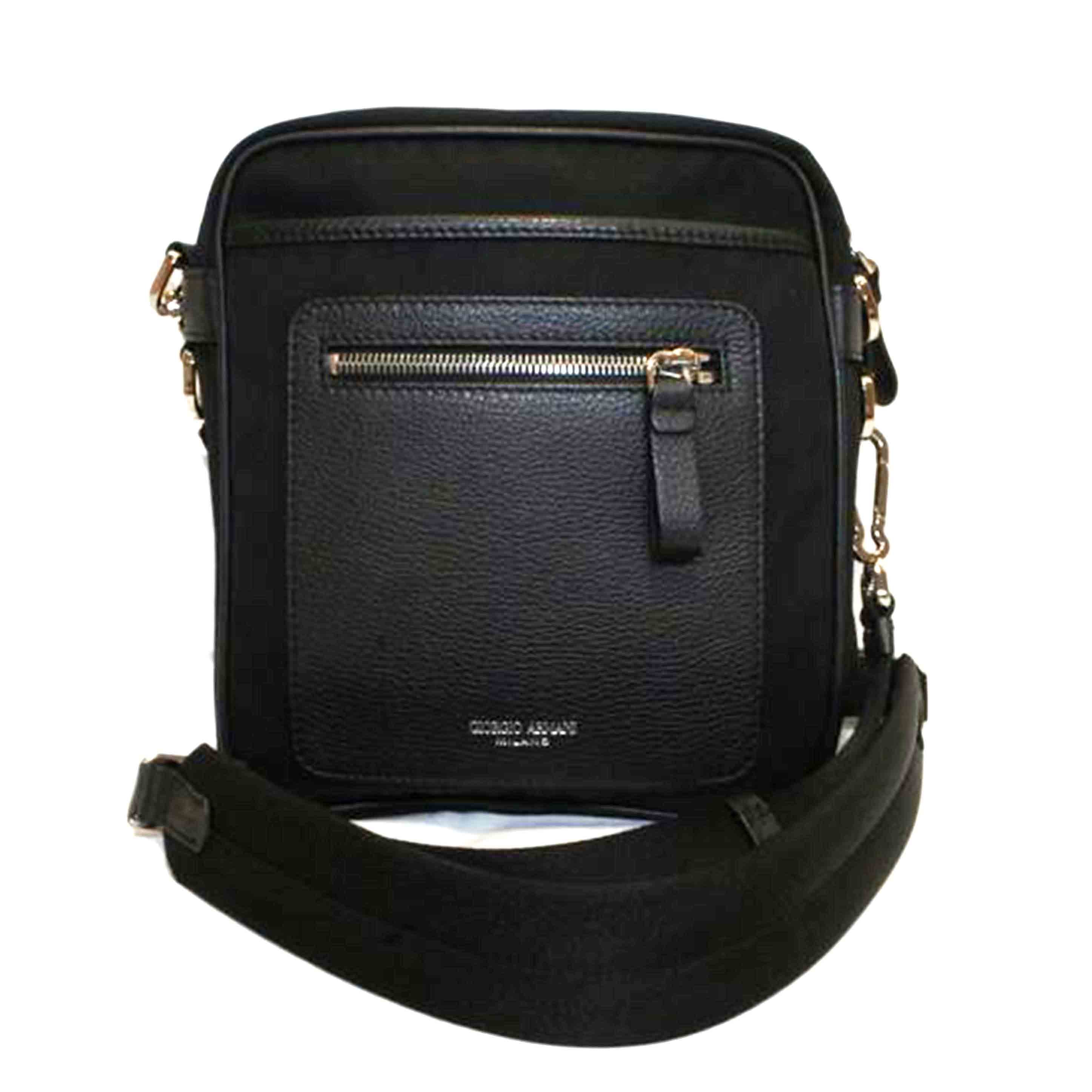 GIORGIO ARMANI ジョルジオアルマーニ/ナイロンショルダーバッグブラック//SAランク/92