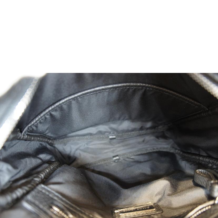 GIORGIO ARMANI ジョルジオアルマーニ/ナイロンショルダーバッグブラック//SAランク/92