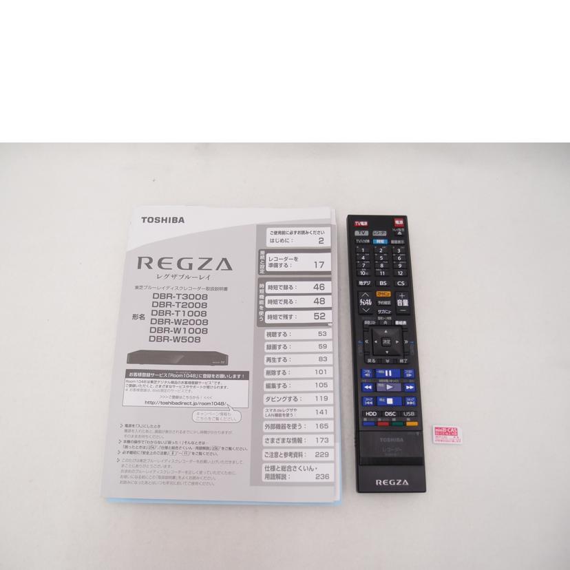 TOSHIBA 東芝/BD/HDDレコーダー/DBR-T1008//N049801760/ABランク/69