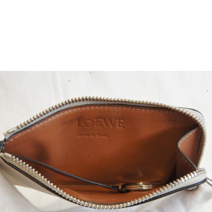 LOEWE ロエベ/アナグラムロゴカーフスキンレザーカード&コインケース//262***/Aランク/92