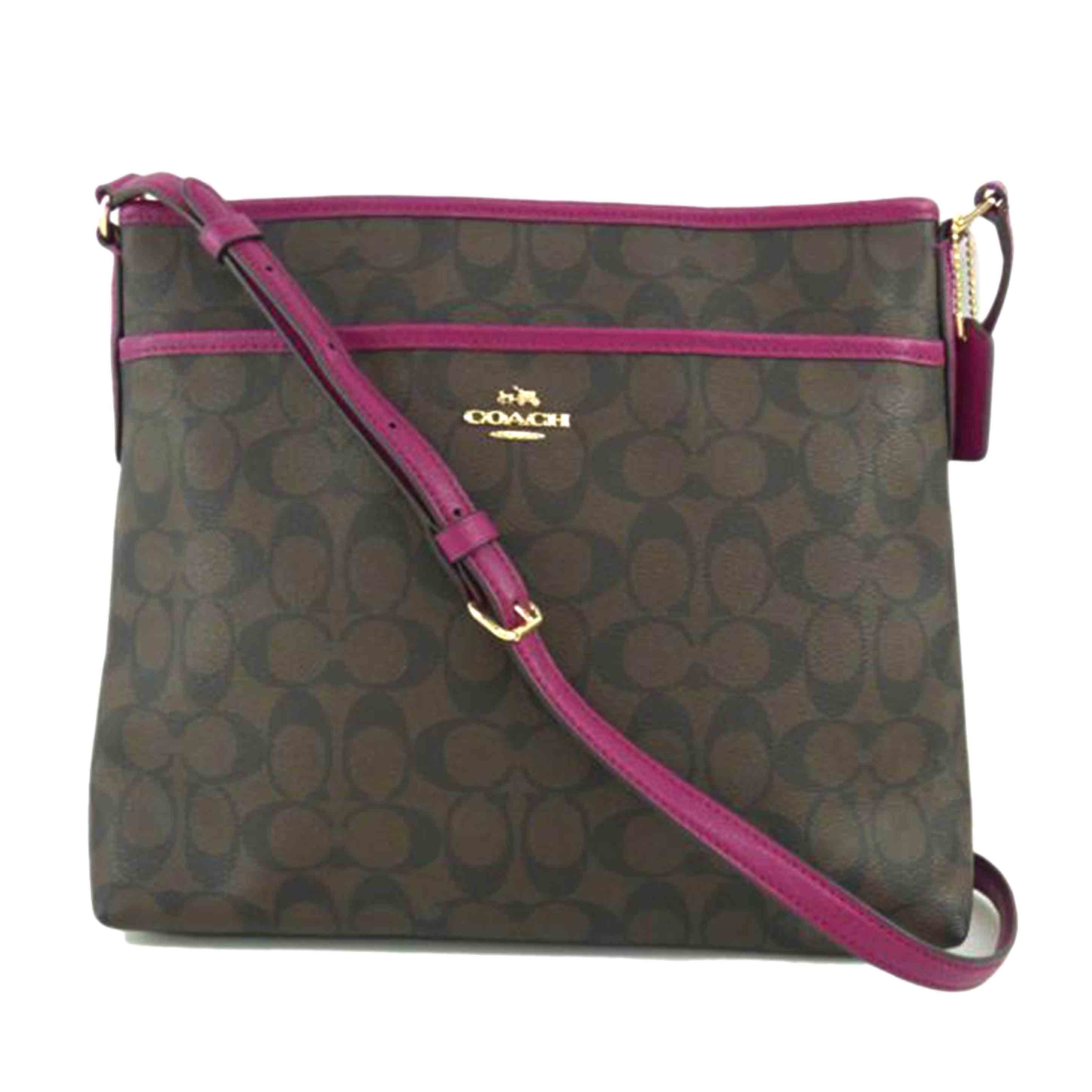 COACH コーチ/シグネチャーPVCレザーショルダー/F34938//D16**/Bランク/64