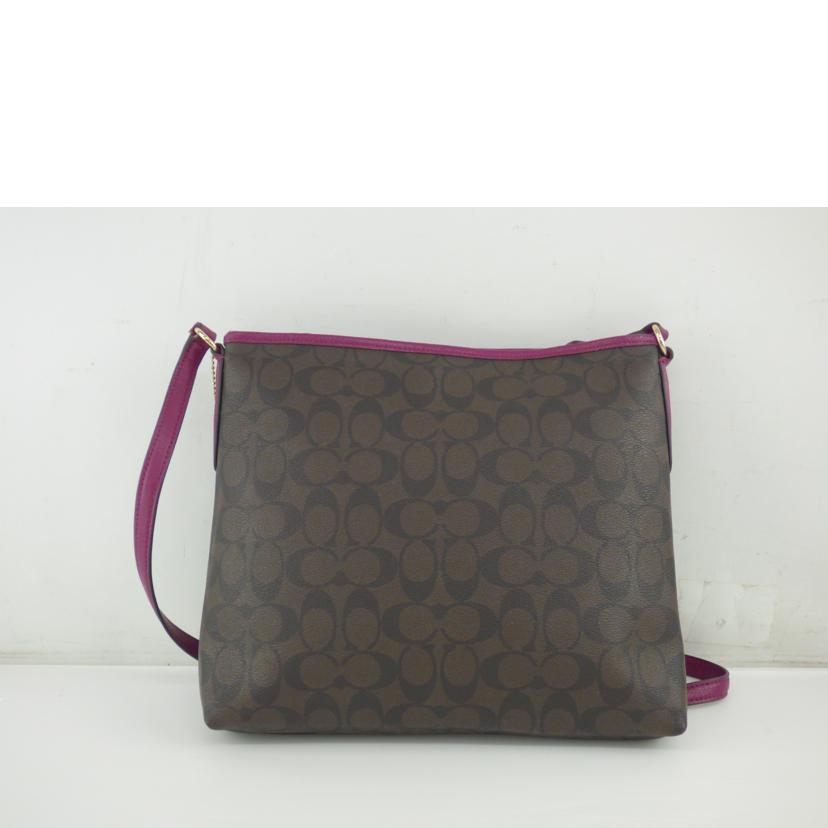 COACH コーチ/シグネチャーPVCレザーショルダー/F34938//D16**/Bランク/64