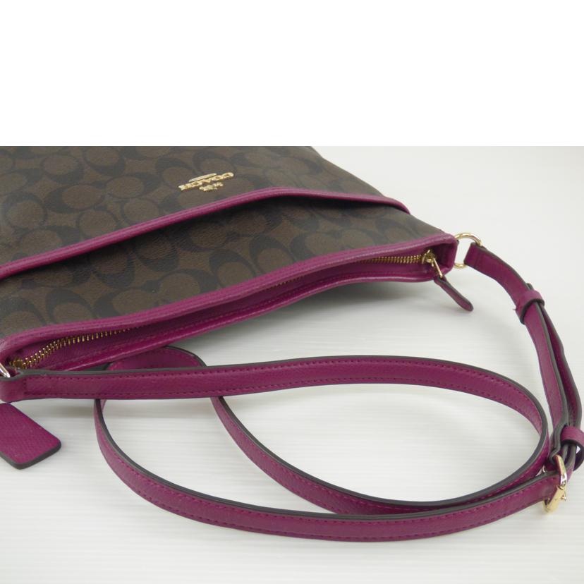 COACH コーチ/シグネチャーPVCレザーショルダー/F34938//D16**/Bランク/64