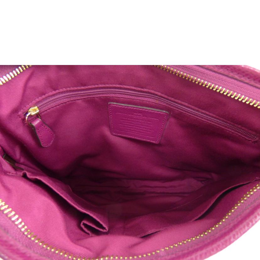 COACH コーチ/シグネチャーPVCレザーショルダー/F34938//D16**/Bランク/64