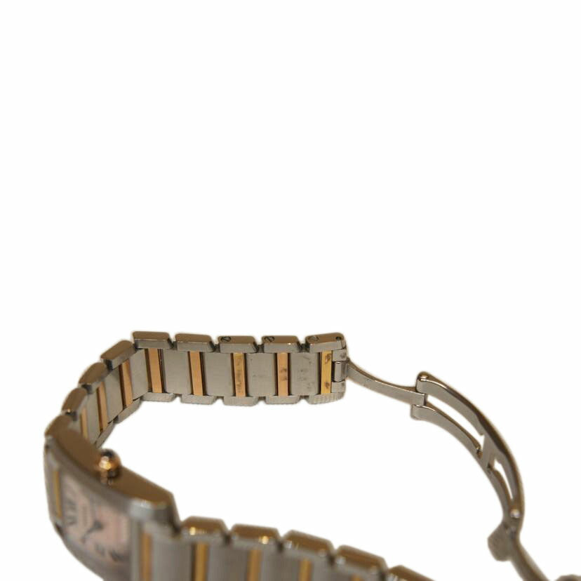 Cartier カルティエ/タンクフランセーズSM/ピンクシェル文字盤/コンビ/QZ/W51027Q4//566*****/Aランク/92