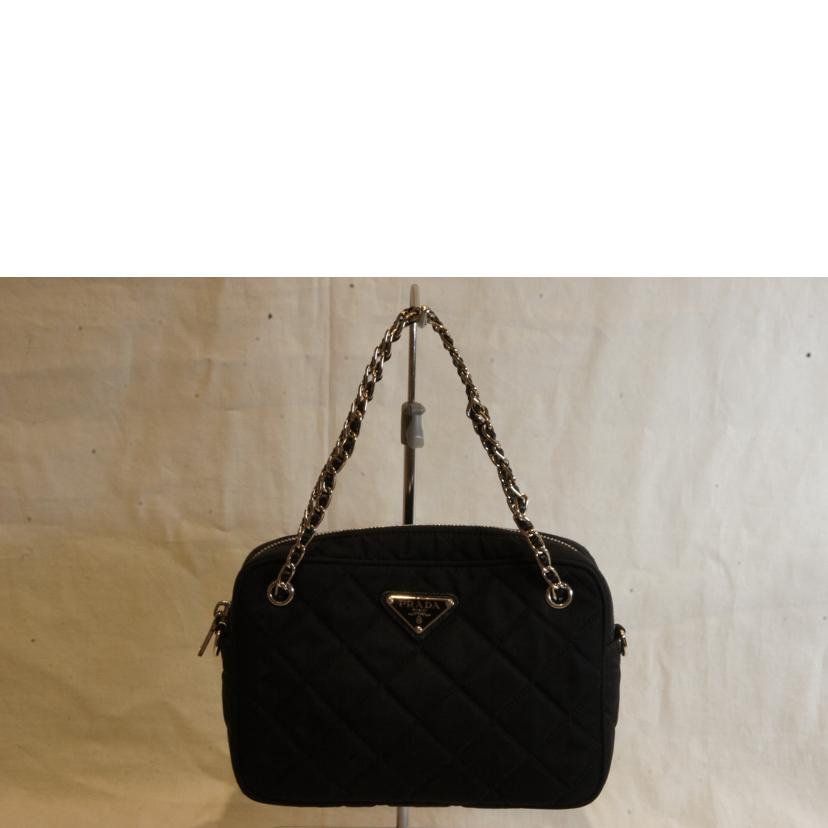 PRADA プラダ/キルティングナイロン2WAYブラック/1BH910//197/Aランク/92