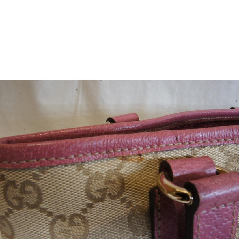 GUCCI グッチ/GGキャンバストートバッグピンク/153361//203***/Aランク/92