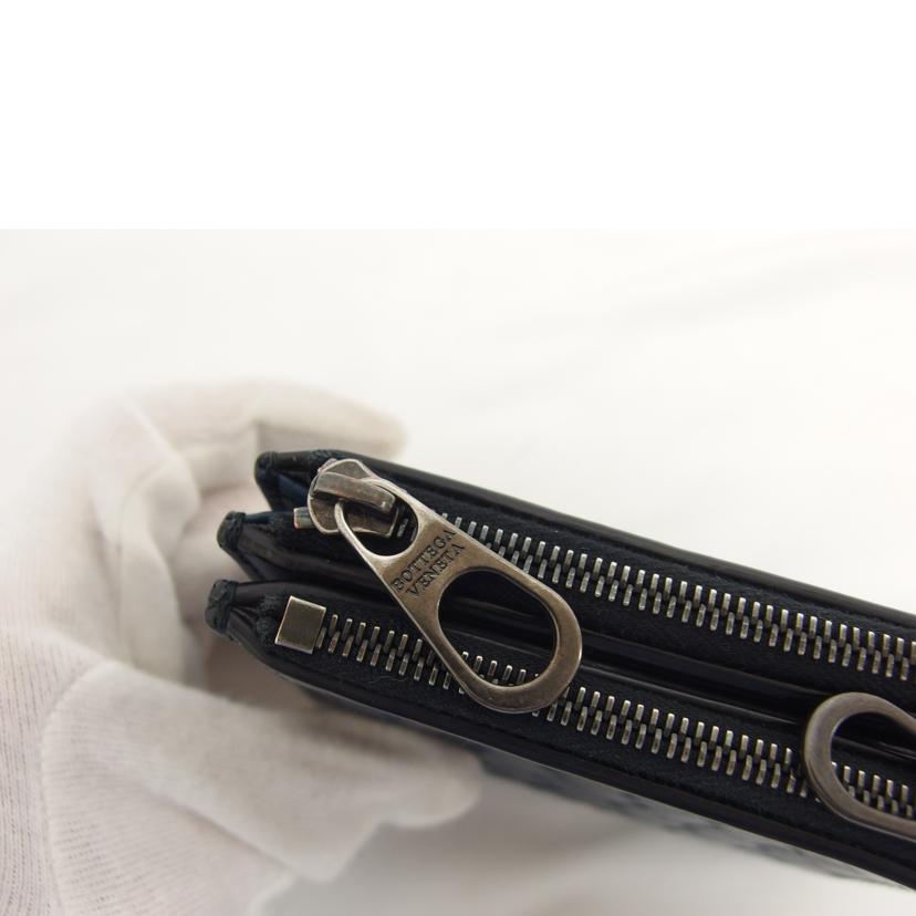 BOTTEGA VENETA ボッテガヴェネタ/二つ折りコンパクト財布/ネイビー//P00*******/ABランク/04