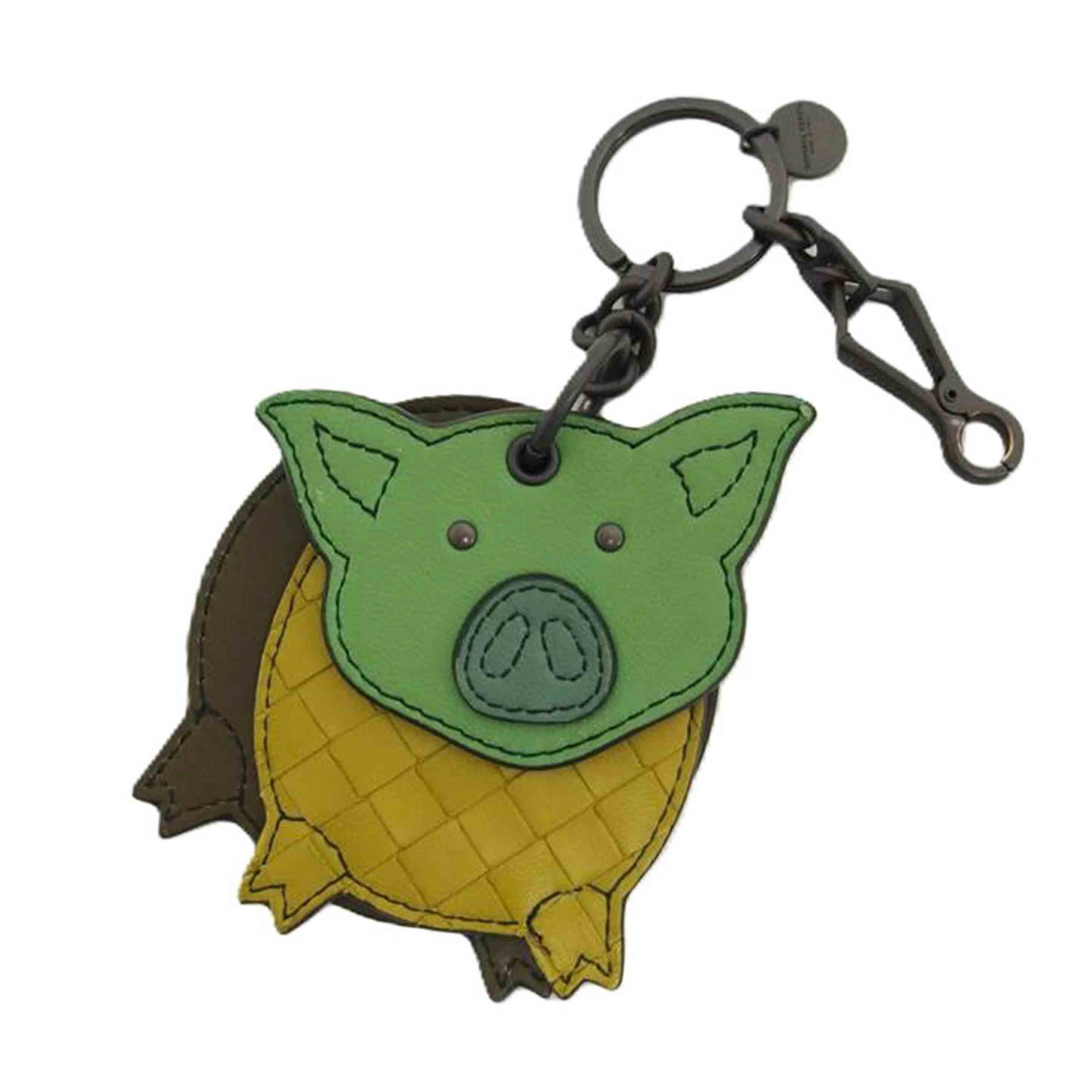 BOTTEGA ボッテガ/バッグチャーム/ぶた/イントレチャート マルチカラー//ABランク/04