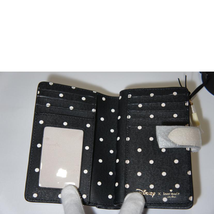 kate spade ケイトスペード/ミニーマウスミディアムコンパクトバイフォールドウォレット/KG656//Sランク/94