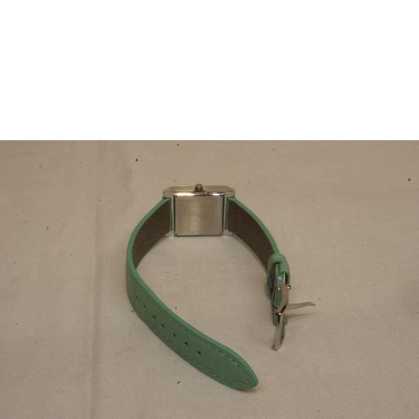 TIFFANY&CO ティファニー/1837メイカーズスクエア4PダイヤSS/QZ/レザーベルト//121******/ABランク/92