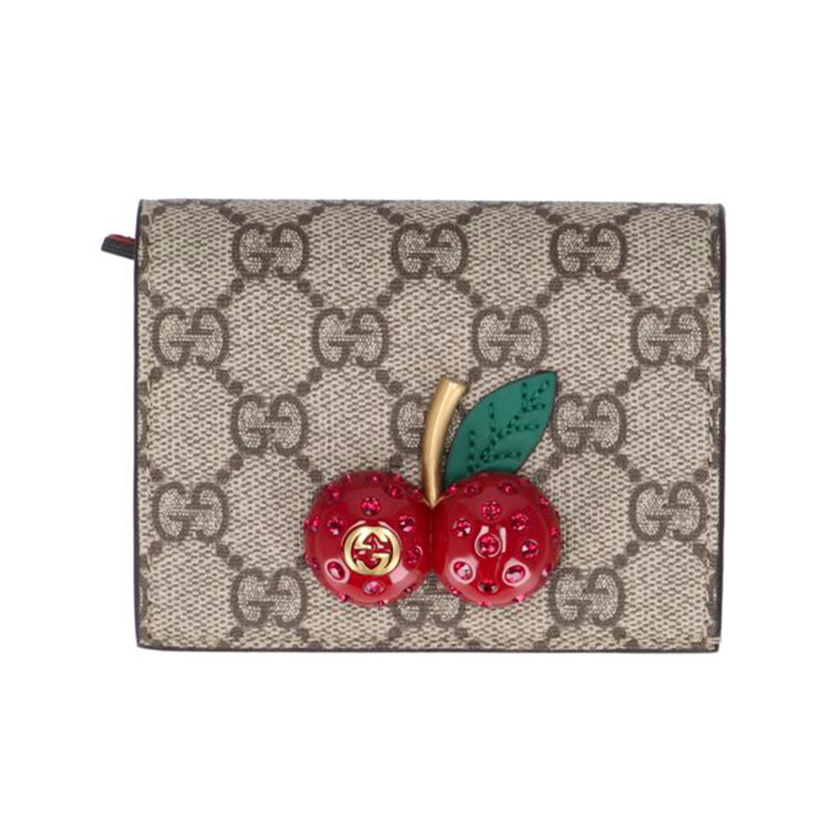 GUCCI グッチ/チェリーウォレット/GGスプリーム/476050//114*/Aランク/85