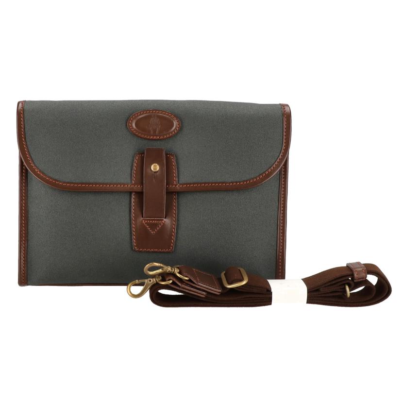 Paul Stuart ポール・スチュアート/オイルドキャンバス クラッチバッグ/1121-15-0203-51//Aランク/09