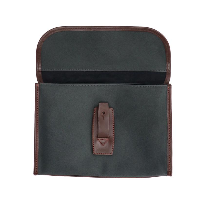 Paul Stuart ポール・スチュアート/オイルドキャンバス クラッチバッグ/1121-15-0203-51//Aランク/09