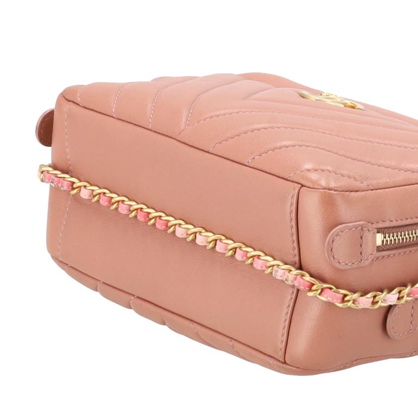 CHANEL シャネル/ミニチェーンショルダーGOLD金具//253*****/Bランク/75
