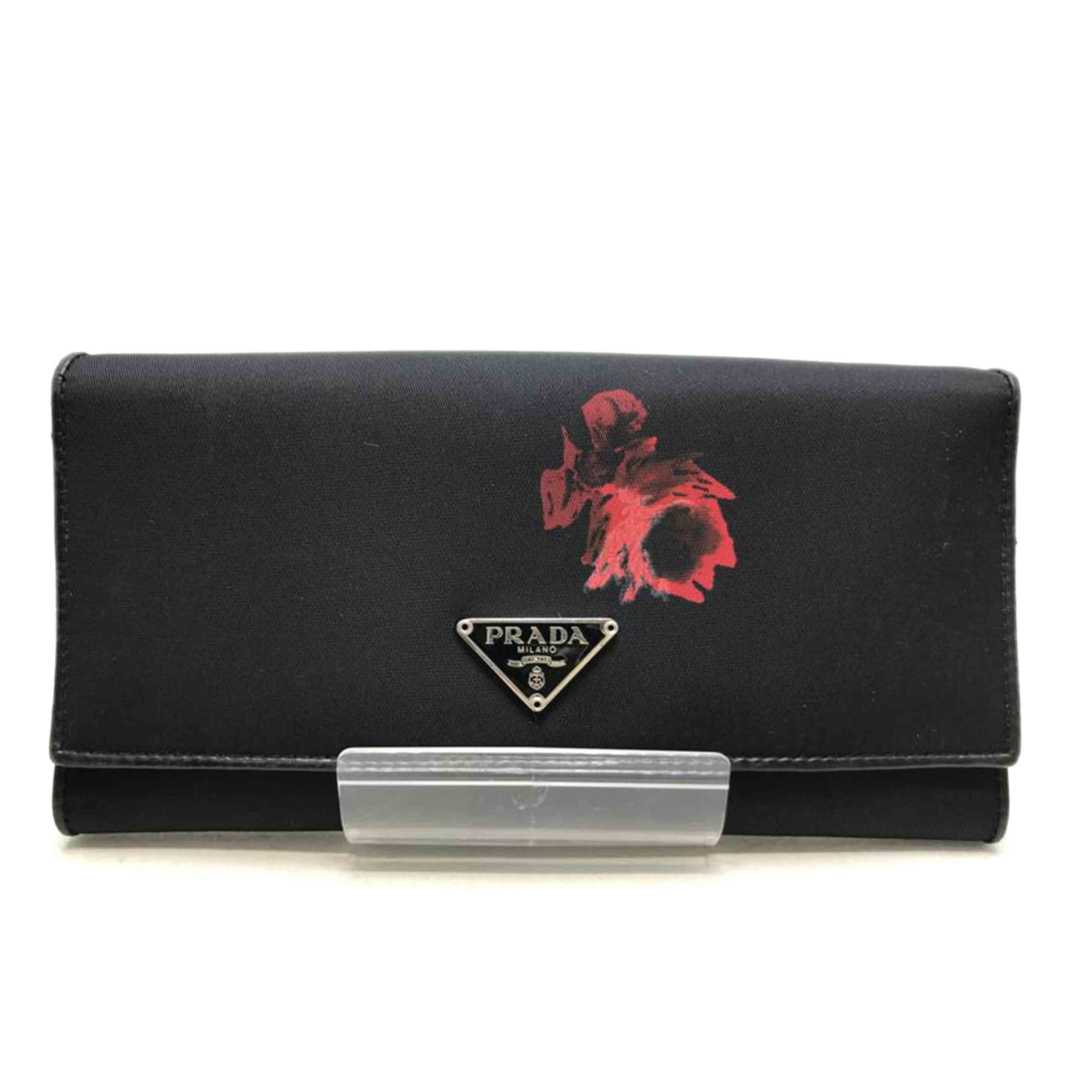 PRADA プラダ/ローズ柄 ナイロン 財布//Bランク/51