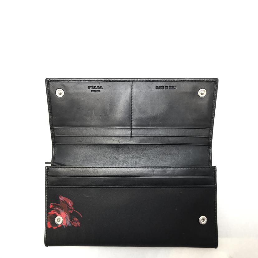 PRADA プラダ/ローズ柄 ナイロン 財布//Bランク/51