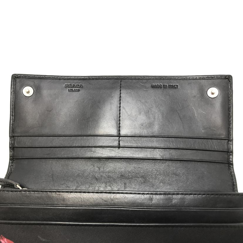 PRADA プラダ/ローズ柄 ナイロン 財布//Bランク/51