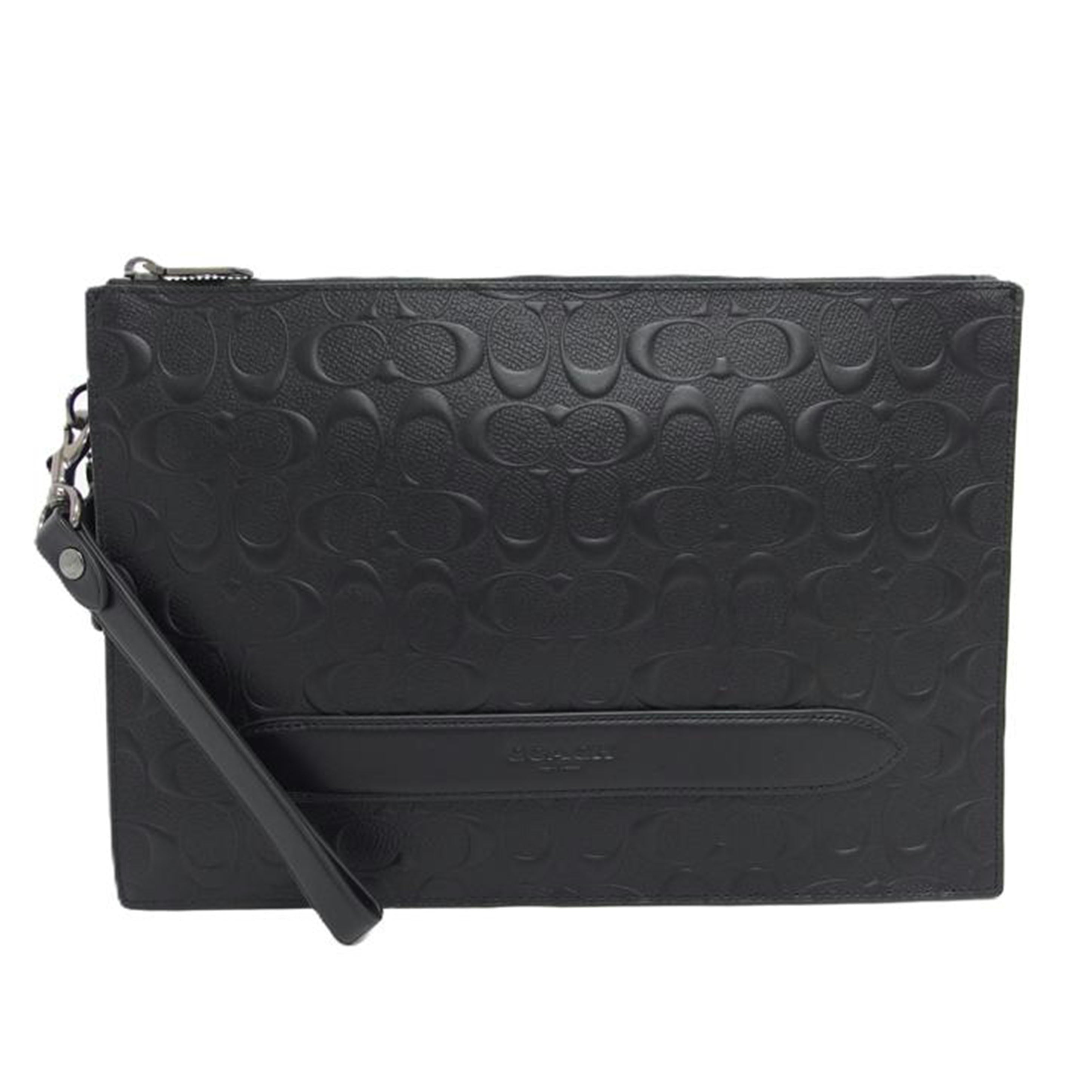 COACH コーチ/シグネチャーエンボスドクラッチバッグ/ブラック/F75914//D20**/Aランク/04