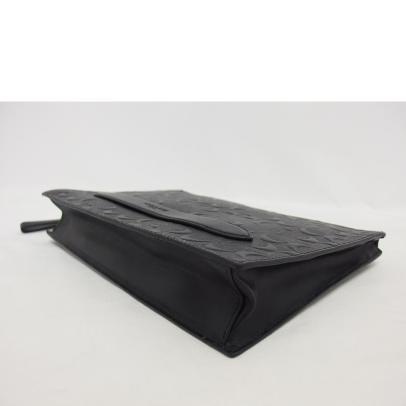 COACH コーチ/シグネチャーエンボスドクラッチバッグ/ブラック/F75914//D20**/Aランク/04