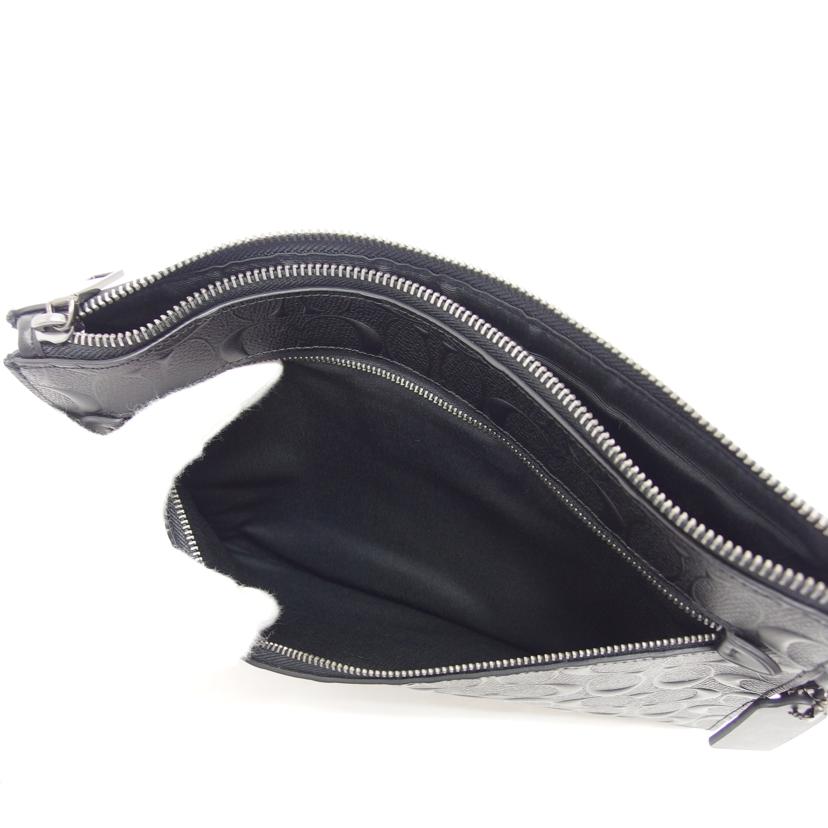 COACH コーチ/シグネチャーエンボスドクラッチバッグ/ブラック/F75914//D20**/Aランク/04