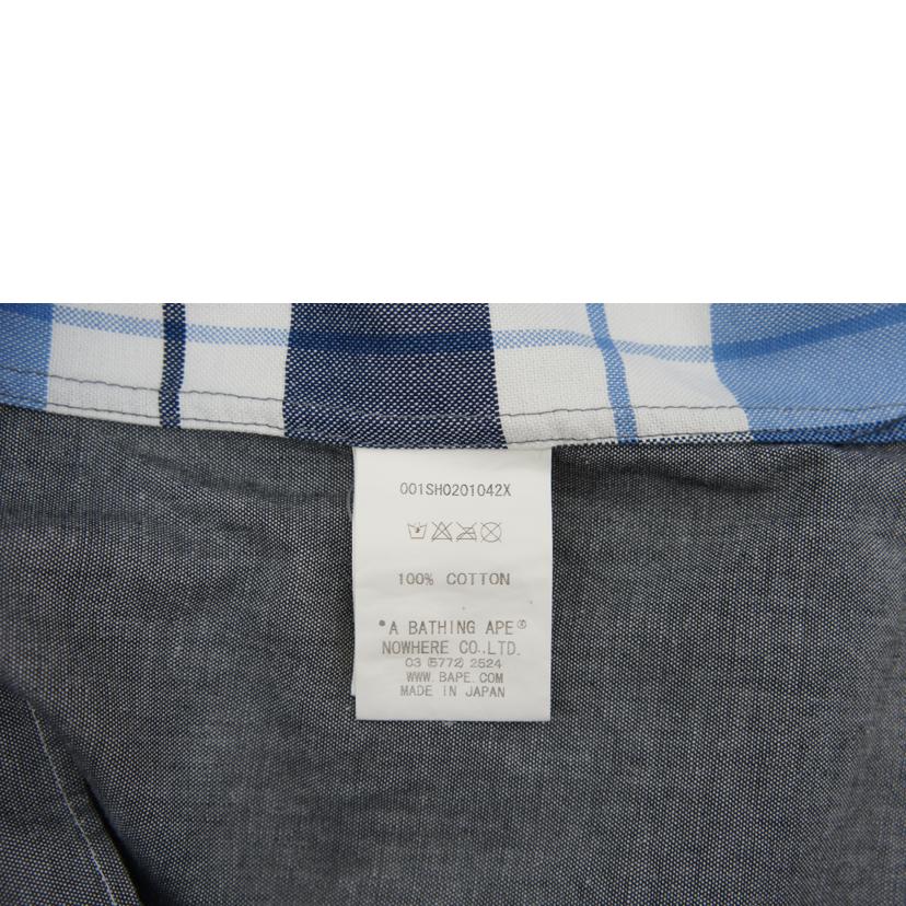 A BATHING APE アベイシングエイプ/チェック柄 長袖 シャツ//ABランク/19