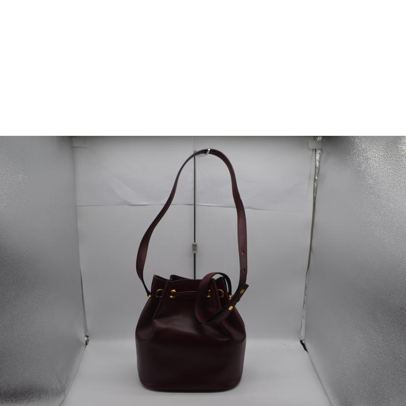 Cartier カルティエ/マストラインドローストリングレザーショルダー/ボルドー/L1000198//EL5*****/ABランク/89