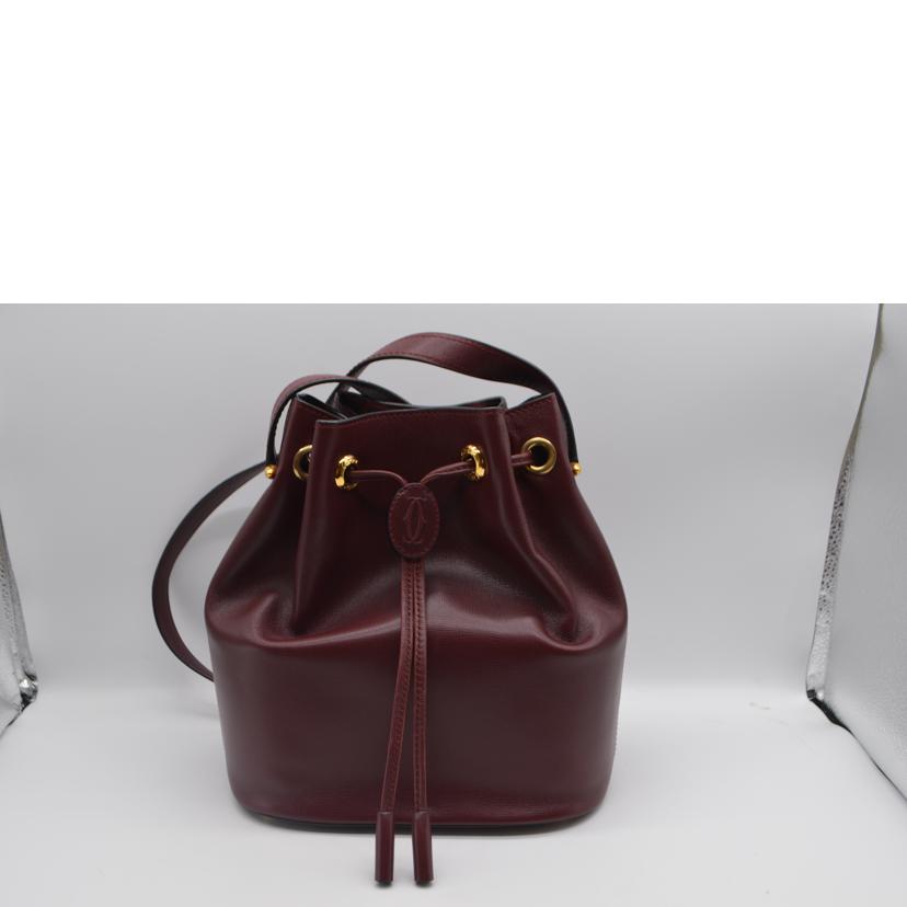 Cartier カルティエ/マストラインドローストリングレザーショルダー/ボルドー/L1000198//EL5*****/ABランク/89