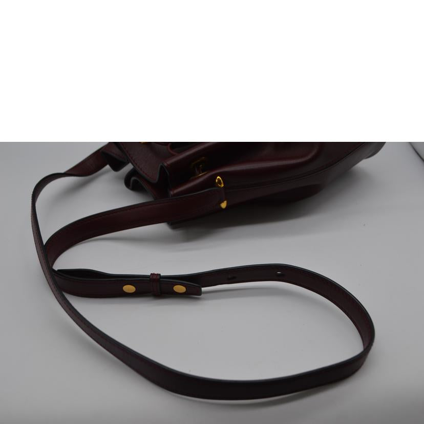 Cartier カルティエ/マストラインドローストリングレザーショルダー/ボルドー/L1000198//EL5*****/ABランク/89