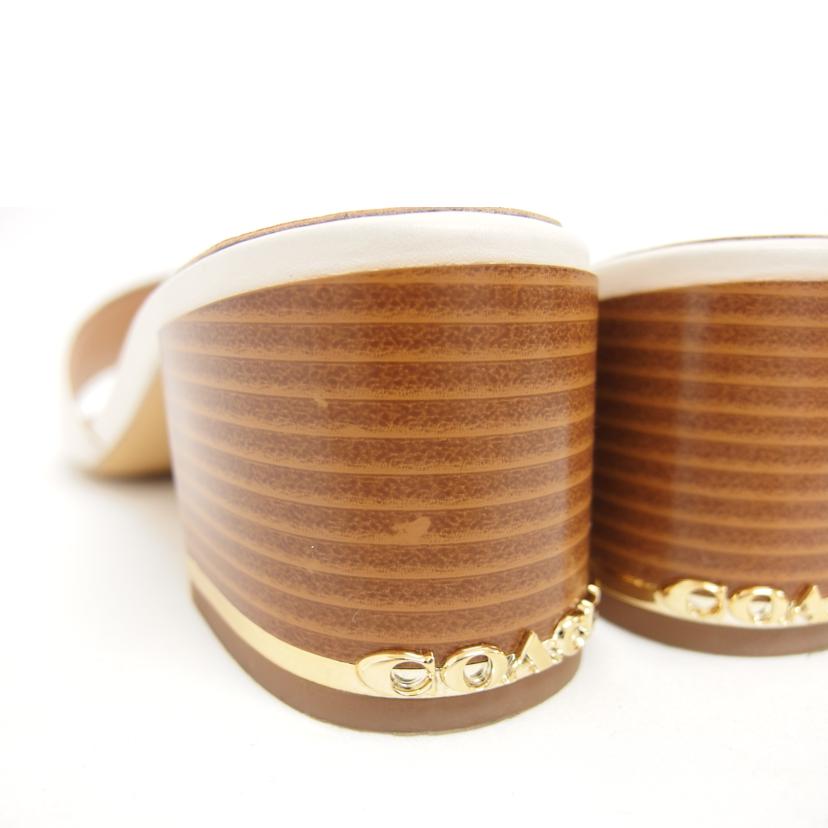 COACH コーチ/マギー レザーミュール/チョーク (24cm)/C2919//ABランク/04