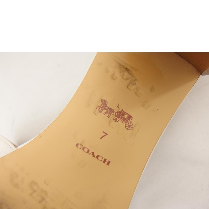 COACH コーチ/マギー レザーミュール/チョーク (24cm)/C2919//ABランク/04