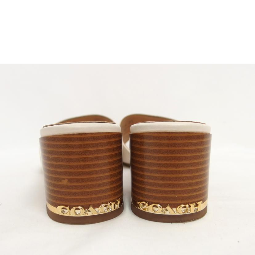 COACH コーチ/マギー レザーミュール/チョーク (24cm)/C2919//ABランク/04