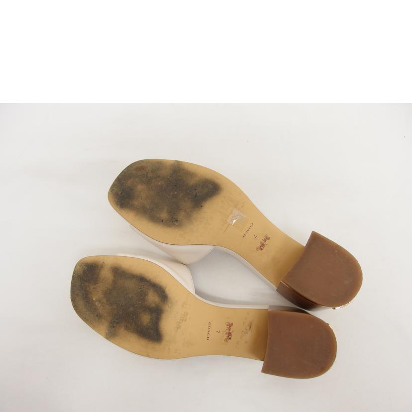 COACH コーチ/マギー レザーミュール/チョーク (24cm)/C2919//ABランク/04