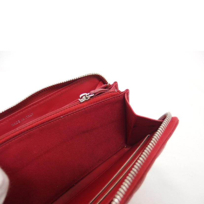 CHANEL シャネル/キャビアスキンラウンドファスナー長財布/レッド//215*****/Bランク/04