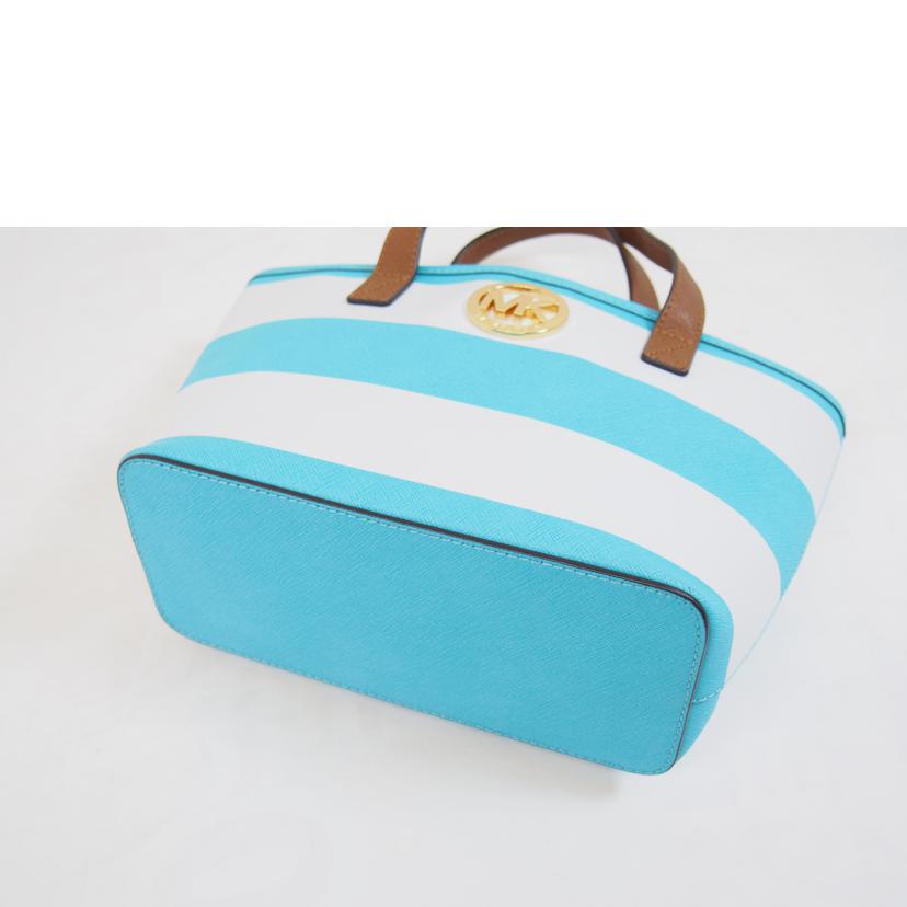 MICHAEL KORS マイケルコース/ボーダーミニレザートート/35T5GVST1L//Aランク/71