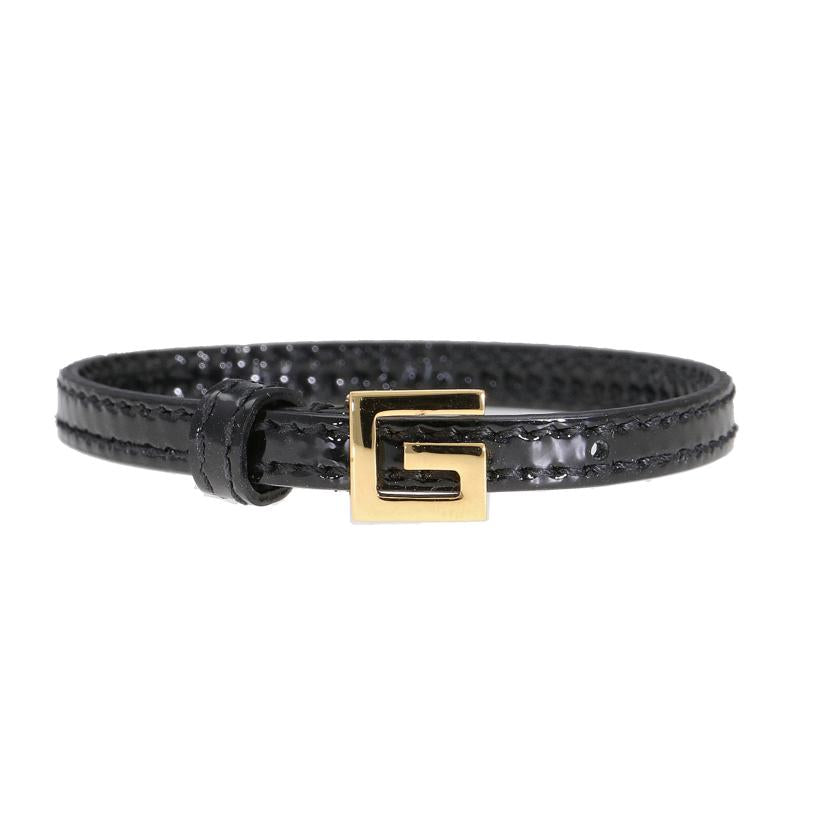 GUCCI/31 グッチ/GUCCI/スクエアGエナメルブレス/ブラック//サイズ:15.6~16.5cm/ABランク/75