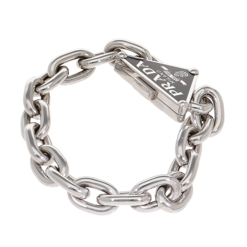 PRADA/31 プラダ/PRADA/925 トライアングルシンボルブレス/1JB303//E00401082327F16B/Aランク/75