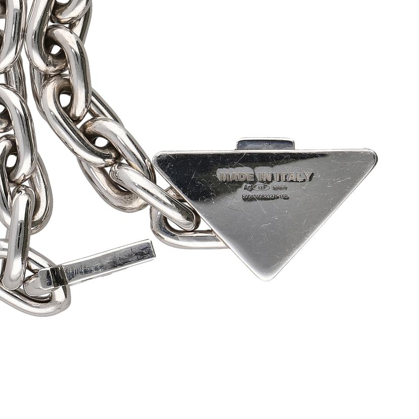 PRADA/31 プラダ/PRADA/925 トライアングルシンボルブレス/1JB303//E00401082327F16B/Aランク/75