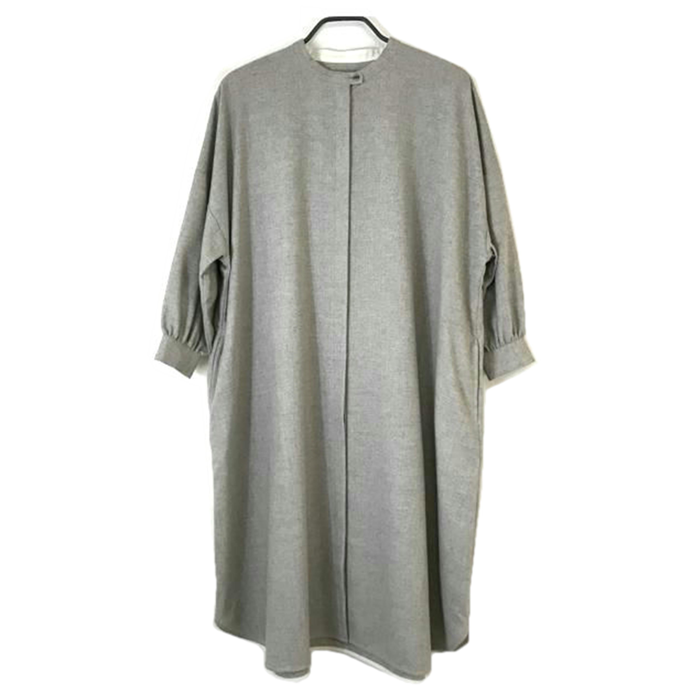 HUIS ハウス×尾州/ウールトロバルーンスリーブワンピース/U212-KS02-48MLT//Bランク/51