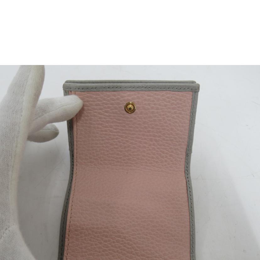 GUCCI/ダブルG 3つ折り財布/735212//534***/Aランク/63