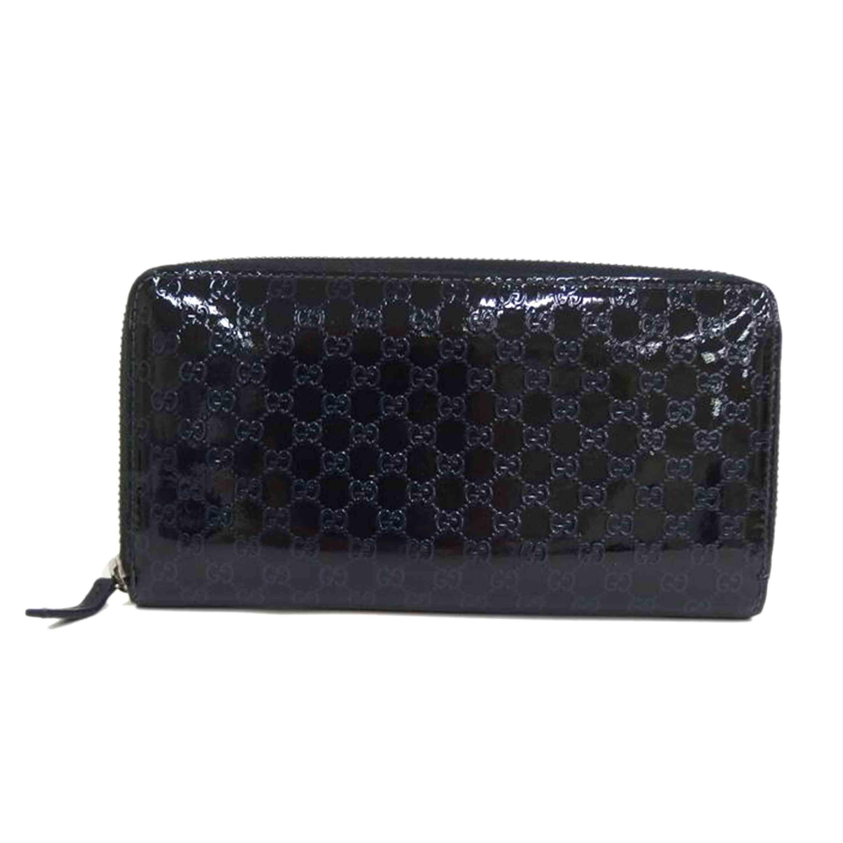 GUCCI グッチ/グッチシマラウンドファスナー/307987//Bランク/82