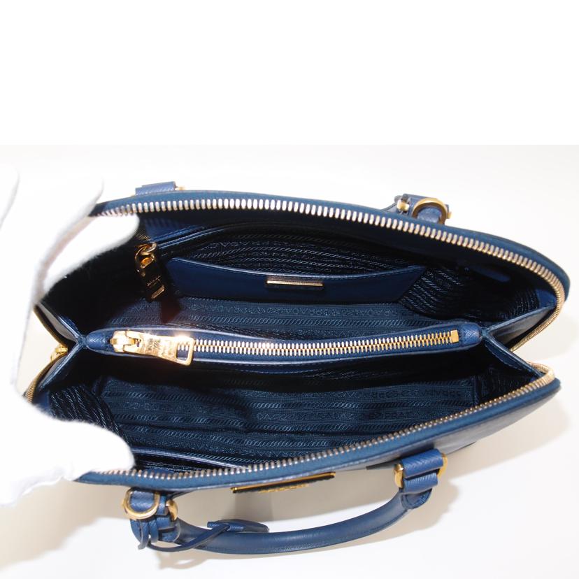 PRADA プラダ/サフィアーノ2wayハンド/ブルー/BL0537//64/ABランク/69