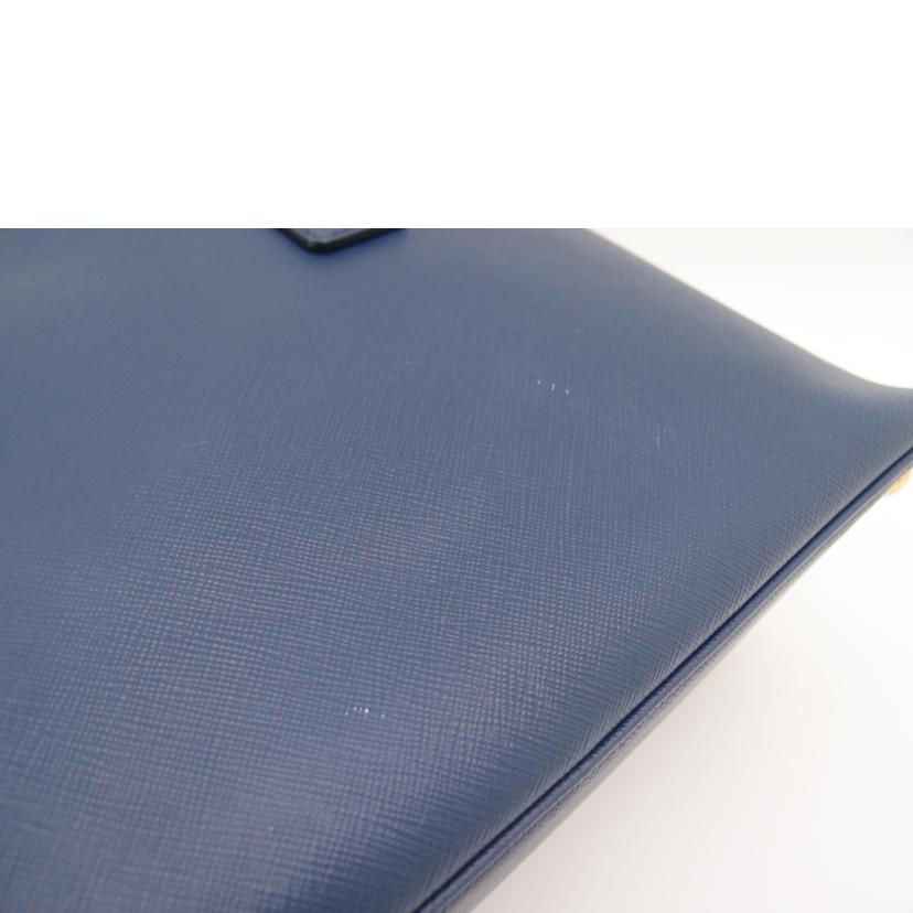 PRADA プラダ/サフィアーノ2wayハンド/ブルー/BL0537//64/ABランク/69