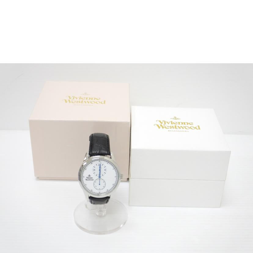 Vivienne W. ヴィヴィアンウエストウッド/オーヴ レギュレーター/白文字盤/メンズクォーツ/VW-2059//929*/Aランク/88