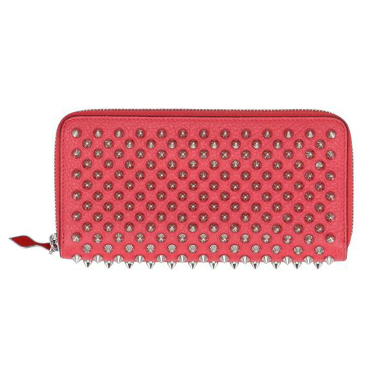 C.Louboutin ルブタン/C.Louboutin ラウンドファスナー長財布 ピンク スタッズ//SAランク/75