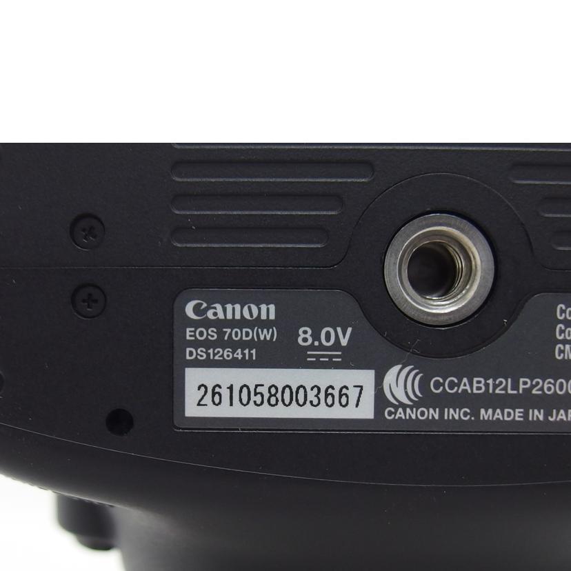 CANON キャノン/EOS 70Dレンズキット/EOS70D//261058003667/ABランク/04