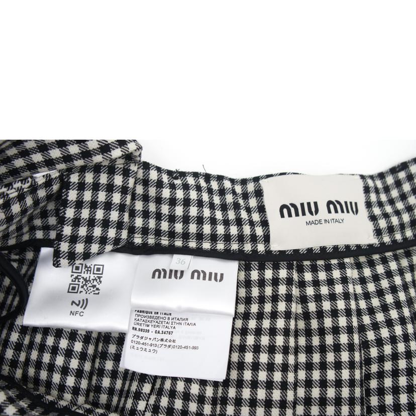 MIUMIU ミュウミュウ/ギンガムチェックワンピース/MF5168//Aランク/75